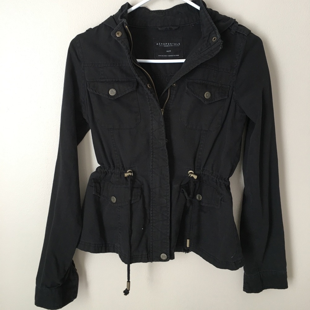 Black utility jacket XS